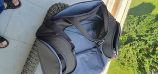 2 Bolsas de viaje Sansonite. Color marrón oscuro.