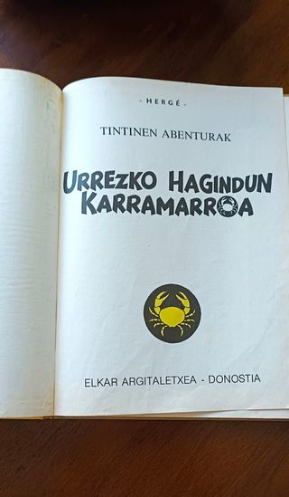 Tintinen abenturak: Urrezko hagindun karramarroa