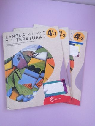 Libros de lengua 4 ESO
