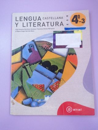 Libros de lengua 4 ESO
