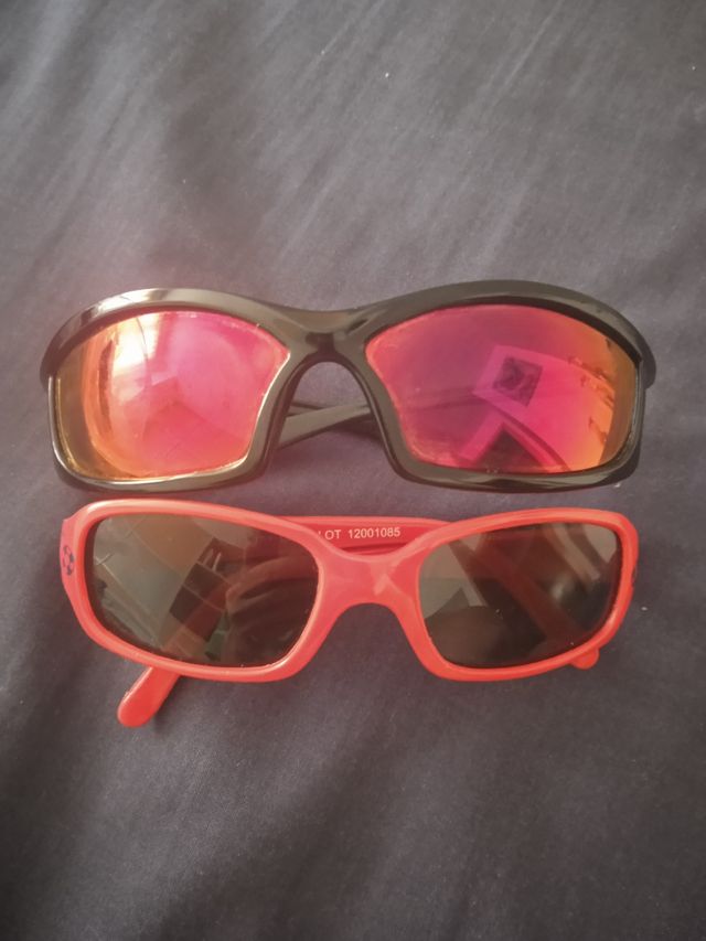 2 pares gafas de sol - nieve infantil