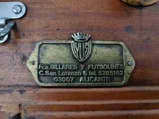 Futbolín años 70 Hércules Elche profesional