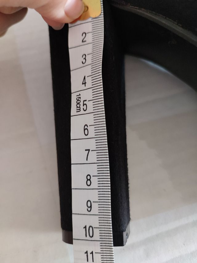 zapatos tacón negros 10,5cm