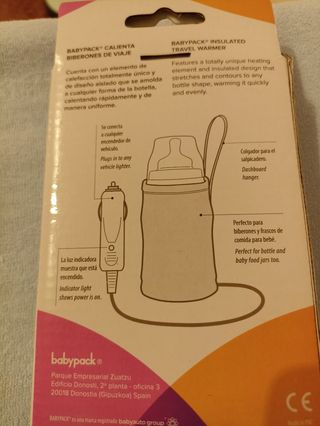 calienta biberones babypack