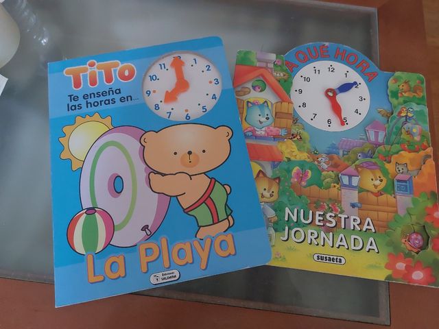Libros para aprender las horas con manillas
