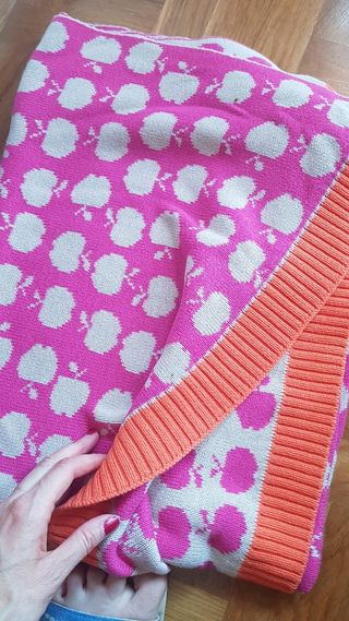 Manta bebé niña Zara Home reversible