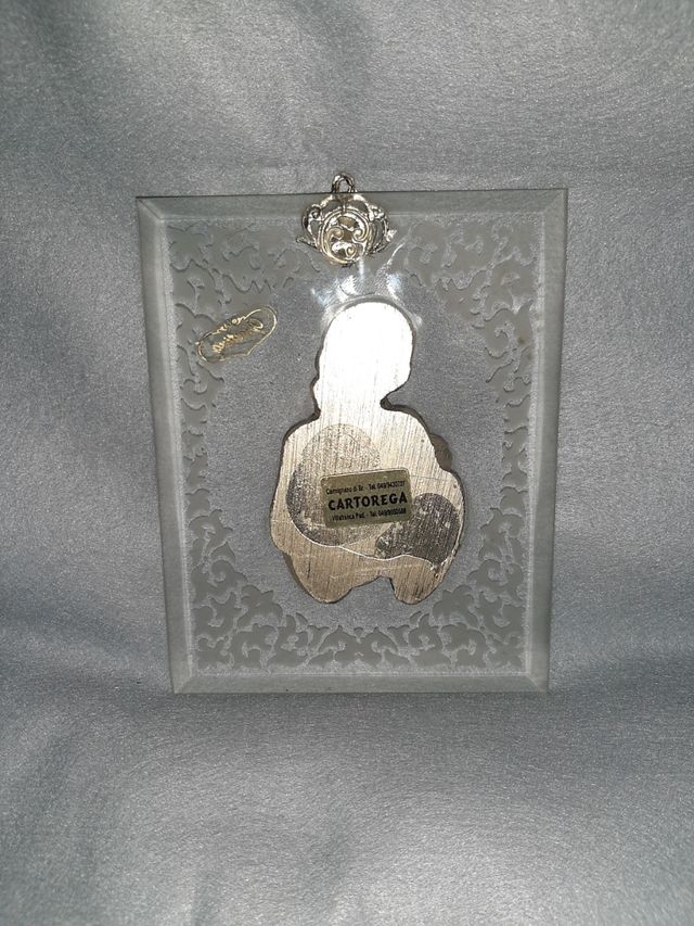 quadretto madonna argentato