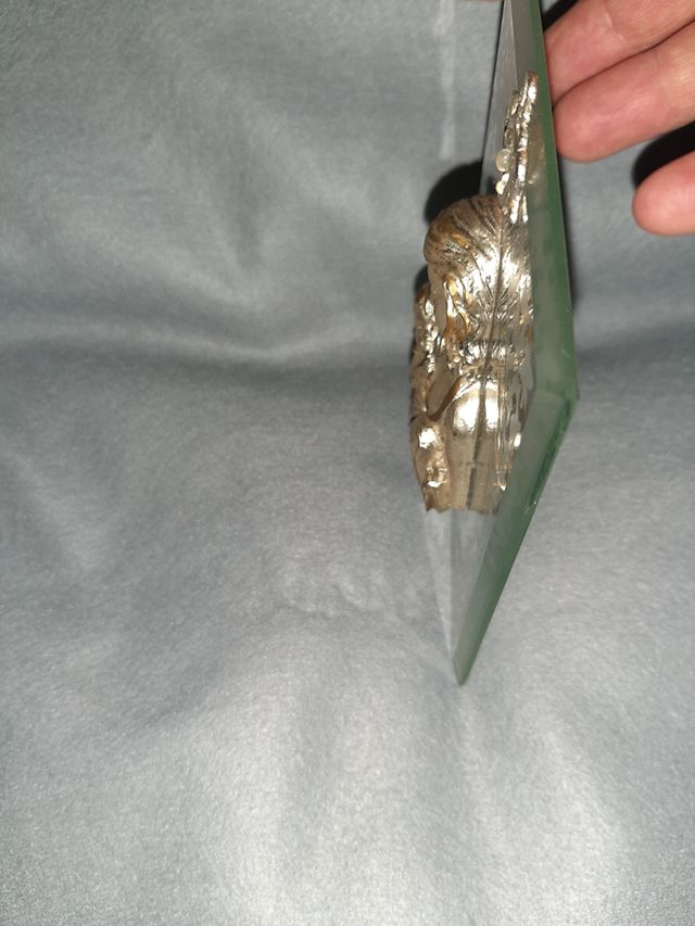 quadretto madonna argentato