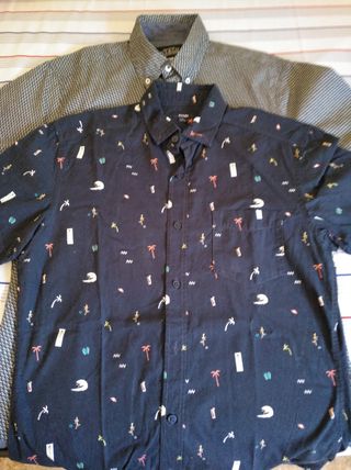 Camisas de fiesta. Manga corta. Talla S
