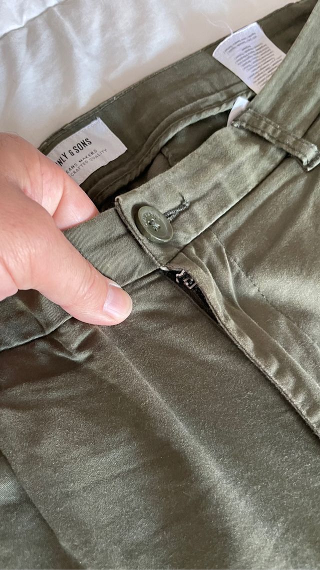 Pantalón chino color caqui de only & Sons