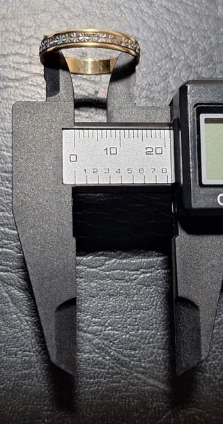 Alianza hombre diamantada oro 18K