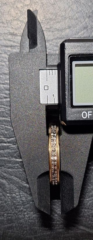 Alianza hombre diamantada oro 18K