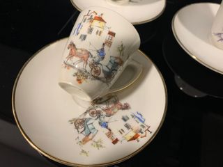 Lote de 2 conjuntos porcelana vintage