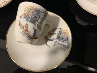 Lote de 2 conjuntos porcelana vintage