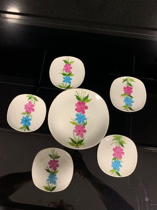 Lote de 2 conjuntos porcelana vintage