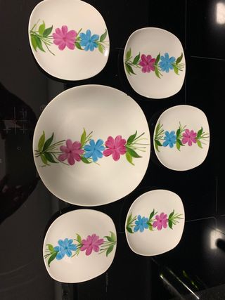 Lote de 2 conjuntos porcelana vintage