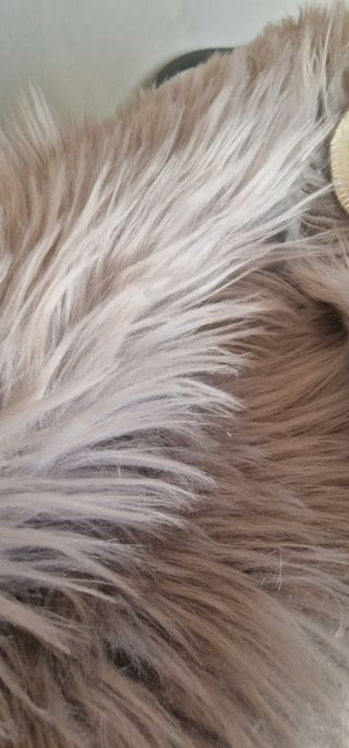 Alfombra gris de Vellón de falsa piel de carnero