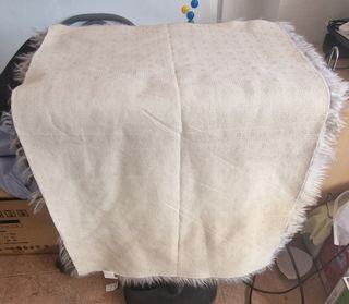 Alfombra gris de Vellón de falsa piel de carnero