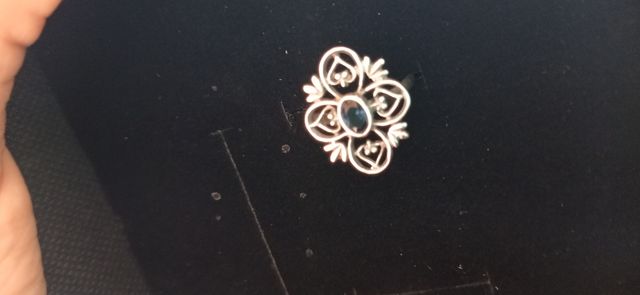 Anillo plata envejecida