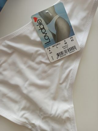 Lovable Tanga microfibra blanco