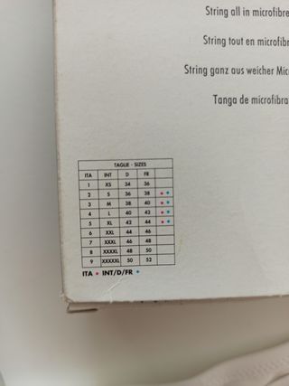 Lovable Tanga microfibra blanco