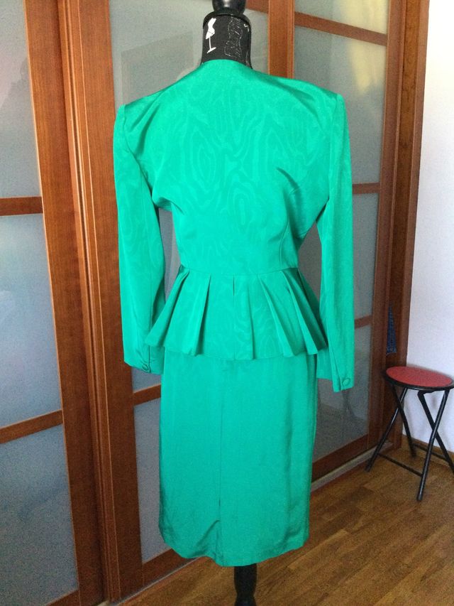 Vestido señora verde 