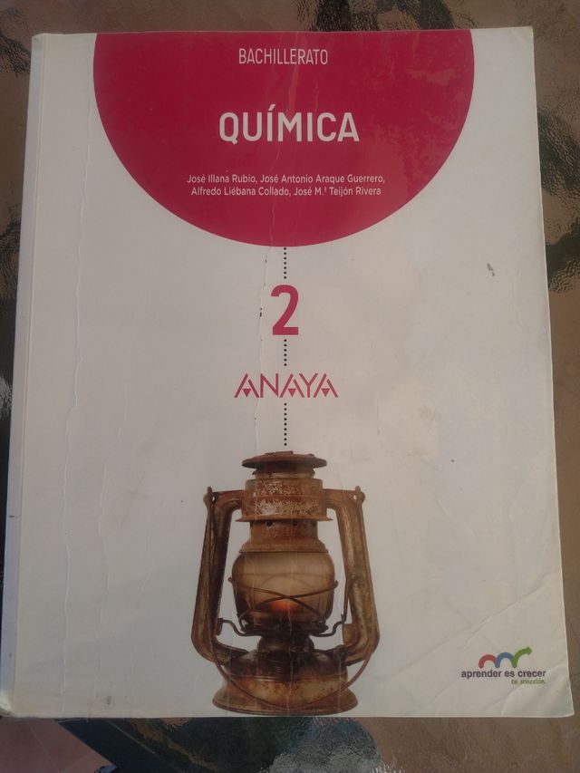 Libro de Química segundo de bachillerato