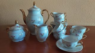 Juego de café porcelana antigua