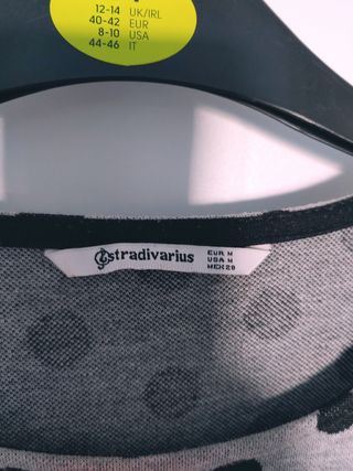 Vestido corto estampado punto