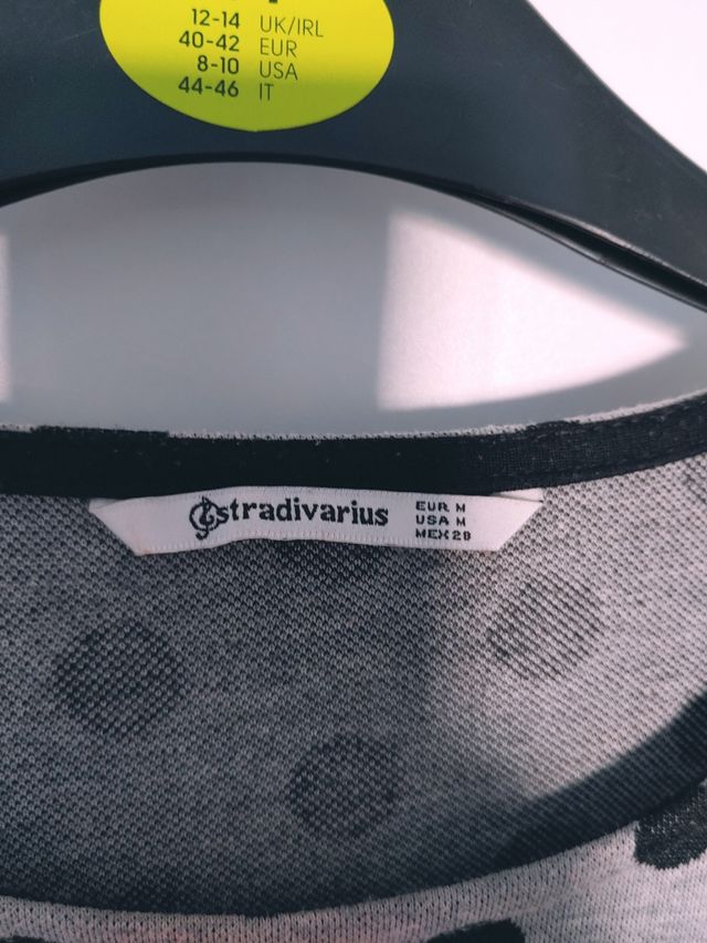 Vestido corto estampado punto