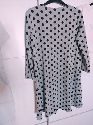 Vestido corto estampado punto