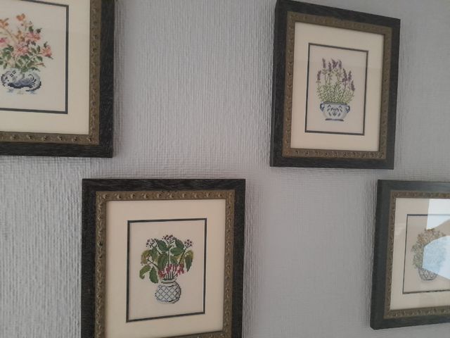 Cuadros de punto de cruz, bordados amano Artesania