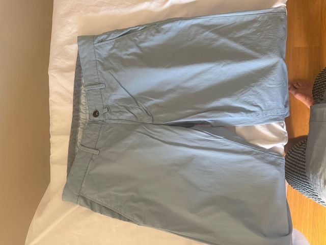Pantalones chinos slim fit azul Emidio Tucci
