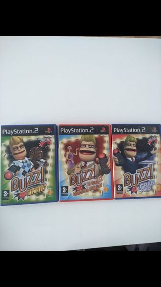 PS2 BUZZ y Singstar
