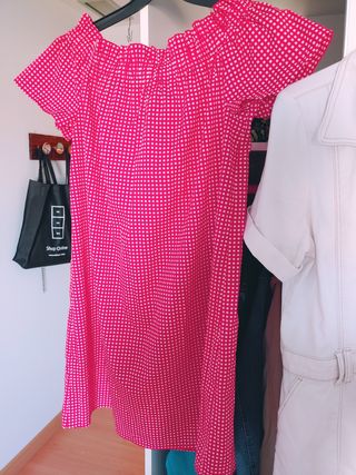 Vestido corto estampado vichi