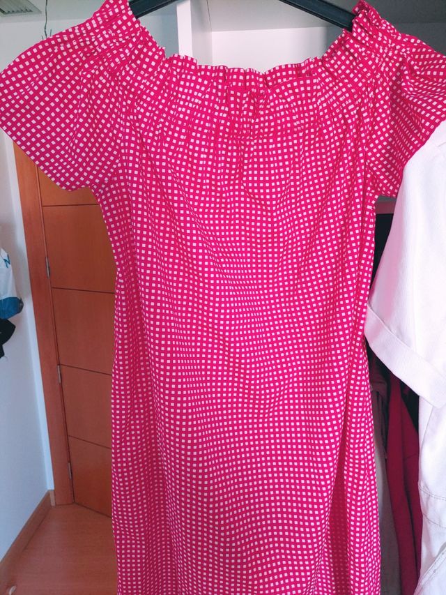 Vestido corto estampado vichi