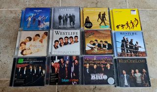 Lote 12 CD Boybands - Take That - Westlife - Blue