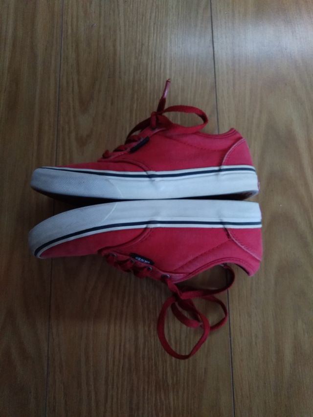  Deportivas Vans rojas niño