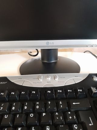 Teclado y monitor