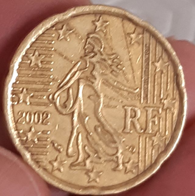 moneda 20cent  Francia 2002