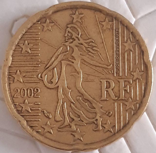 moneda 20cent  Francia 2002