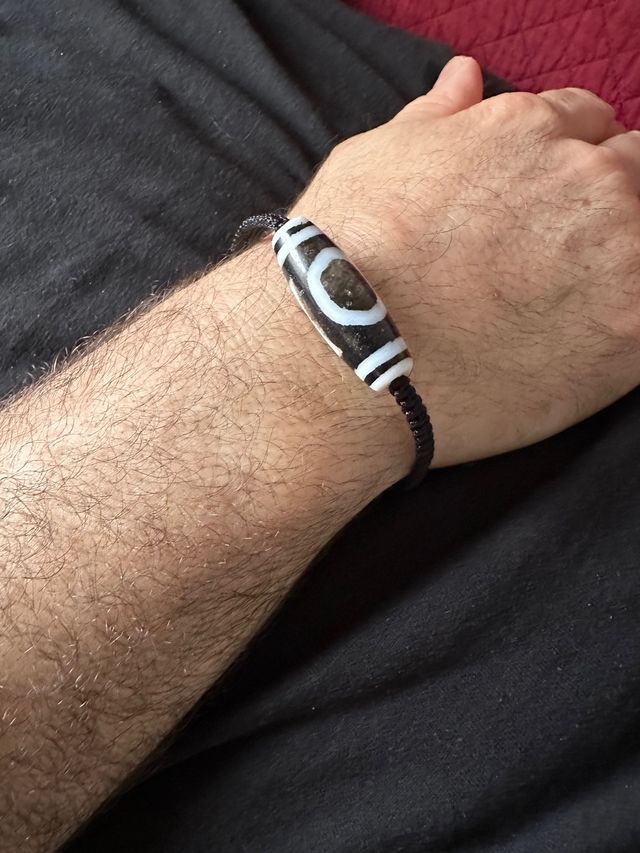 Pulsera hombre piedra natural Ágata Tibet