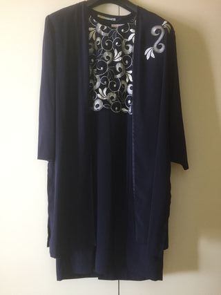 Conjunto vestido y chaqueta fiesta