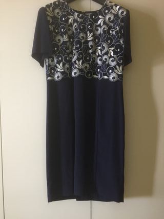 Conjunto vestido y chaqueta fiesta