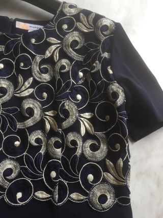 Conjunto vestido y chaqueta fiesta