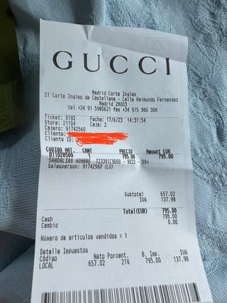 Sandalias Gucci Blondie 39'5 blancas