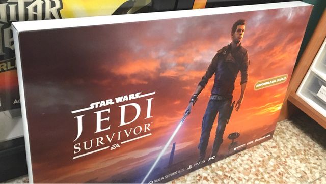Star Wars Jedi Survivor espositore ufficiale ps5