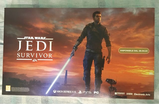 Star Wars Jedi Survivor espositore ufficiale ps5