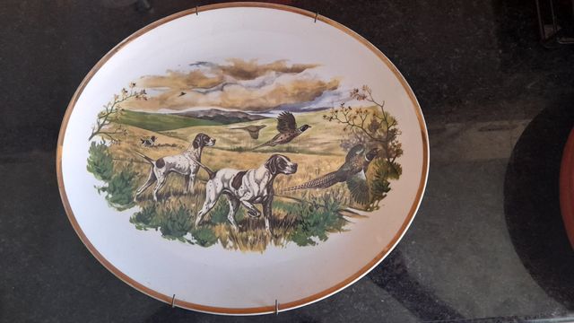 prato inglês motivo caça 