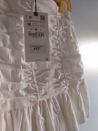 Minifalda blanca Zara TM
